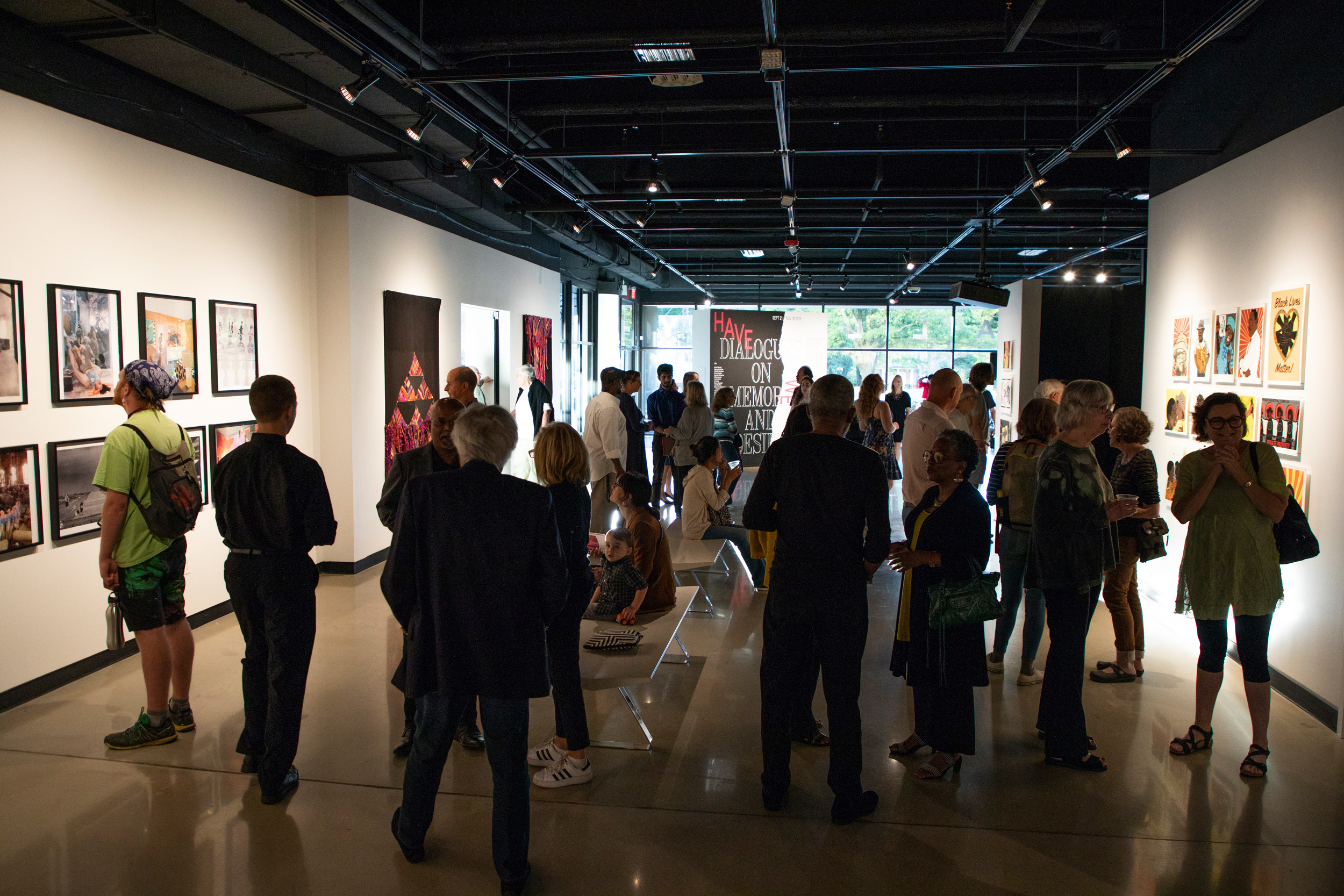a student participates in a portfolio review